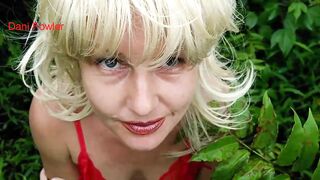 Lusty Blonde Bangs bbc into BONDAGE