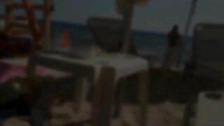 Bae mom Loves going to Beach Bars with Ass Plug inside her