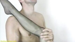stepmom helping self suck my own cock