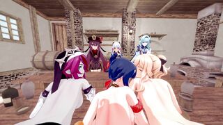 REVERSE GANG BANG - GENSHIN IMPACT HAREM (6 GIRLS one BRO)