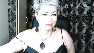 Stunning older Russian hoe AimeeParadise's asshole gaping .!. ))