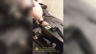 Blonde Sub cunt with mouth Anal Hooked and Machine Vibrator Nailed by Daddy |