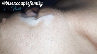 Licking Cum off my Fiance's Cunt and Having Fun Snowball