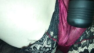 Roomate Catches me Rubbing my Soak Snatch with my Wand. Records me