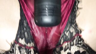 Roomate Catches me Rubbing my Soak Snatch with my Wand. Records me