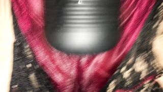 Roomate Catches me Rubbing my Soak Snatch with my Wand. Records me