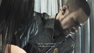 Claire Redfield Yellow Movie Bounded with Long Jiggly Boobies - Resident Evil: