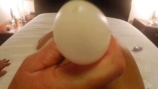 BABE DARK HAIRED double penetration !! PLOWED MACHINE AND ANAL PLAY... pov