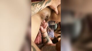 Eating and Finger Fuck the Vagina until she Squirts while her BFF Recordes