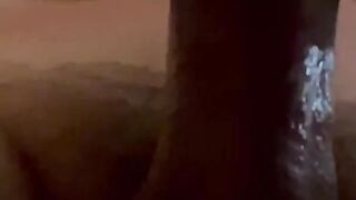 Doggy Style Boned with Cum Leaking Twat Close up