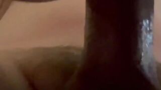 Doggy Style Boned with Cum Leaking Twat Close up