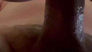 Doggy Style Boned with Cum Leaking Twat Close up