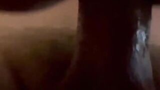 Doggy Style Boned with Cum Leaking Twat Close up