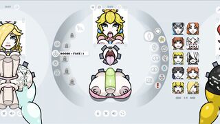 Fapwall [weird Anime Game] Rosalina Peach and Daisy Gets the best Gang Bang