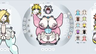 Fapwall [weird Anime Game] Rosalina Peach and Daisy Gets the best Gang Bang