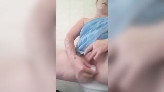 Bathtime with a Romantic Candle inside my Vagina
