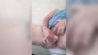 Bathtime with a Romantic Candle inside my Vagina