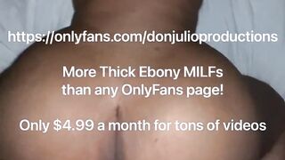 Gigantic Butt Black milf taking a Huge Ebony Penis