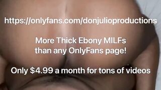 Gigantic Butt Black milf taking a Huge Ebony Penis