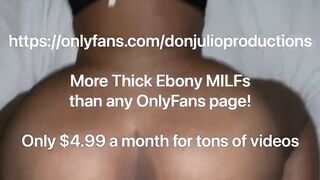 Gigantic Butt Black milf taking a Huge Ebony Penis