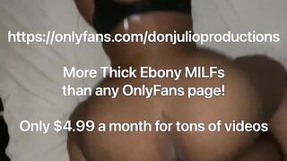Gigantic Butt Black milf taking a Huge Ebony Penis