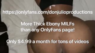 Gigantic Butt Black milf taking a Huge Ebony Penis
