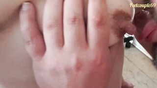 Facial Compilation with Licking Cum off Feet and Breasts, Feetcouple69 Cumpilation