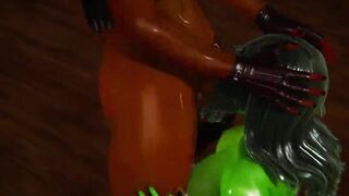 Double Futa - She Hulk gets creampied by Storm -