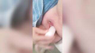 Inserting a Candle Stick into my Snatch