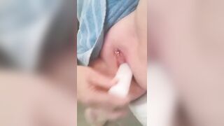 Inserting a Candle Stick into my Snatch