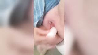 Inserting a Candle Stick into my Snatch