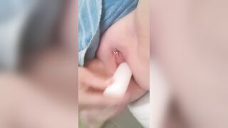 Inserting a Candle Stick into my Snatch