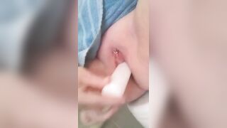 Inserting a Candle Stick into my Snatch