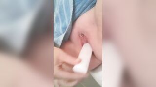 Inserting a Candle Stick into my Snatch