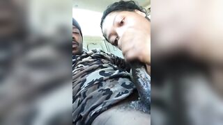 African Cum Guzzling Bimbo Gagging on bbcs
