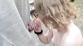 Little Thin Hoe Sarah Evans give new Bro a Outside Oral Sex and