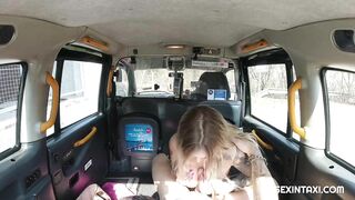 Freaky blonde wants to plowed with the driver