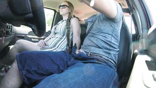Getting Road Oral Sex an she Swallows my whole Load