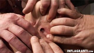 Slutty Milfs Sharing Dicks inside Gang Bang