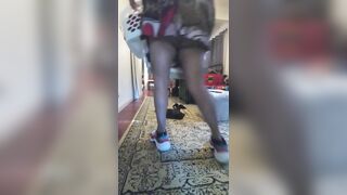 Dees Deep Clean Dee Cleans your House and Lets her Butt Air