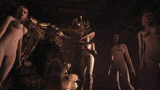 Resident Evil 8 - Naked Lady Dimitrescu & Daughters Resident Evil Village: