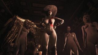Resident Evil 8 - Naked Lady Dimitrescu & Daughters Resident Evil Village: