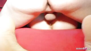 No Condom double penetration Cummed Gang Bang for Skinny German Teenie Beauty