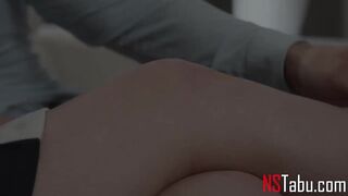 Pale Eighteen With Huge Boobs Fucks Her Sugar Daddy -