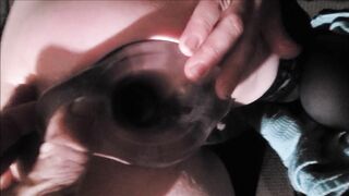 Big Clear Booty Plug so you can watch into my Booty