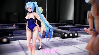 Mmd Gumi and Rin LUVORATORRRRRY! Sex Dance 3d Cartoon