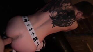 Stranger boned whore club bartender for a lovers of bills