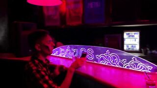 Stranger boned whore club bartender for a lovers of bills