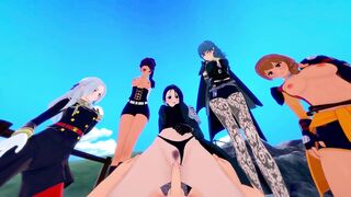 REVERSE GANG BANG - FIRE EMBLEM HAREM (five GIRLS one DUDE)