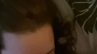 Ginger with Good Eyes Blows Cock, Licks Nuts, and Gives a Rimjob
